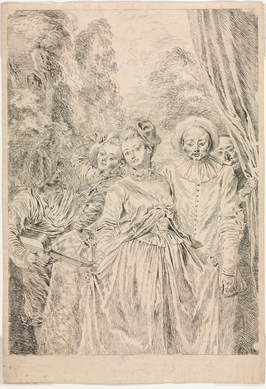 The Clothes are Italian by Jean Antoine Watteau