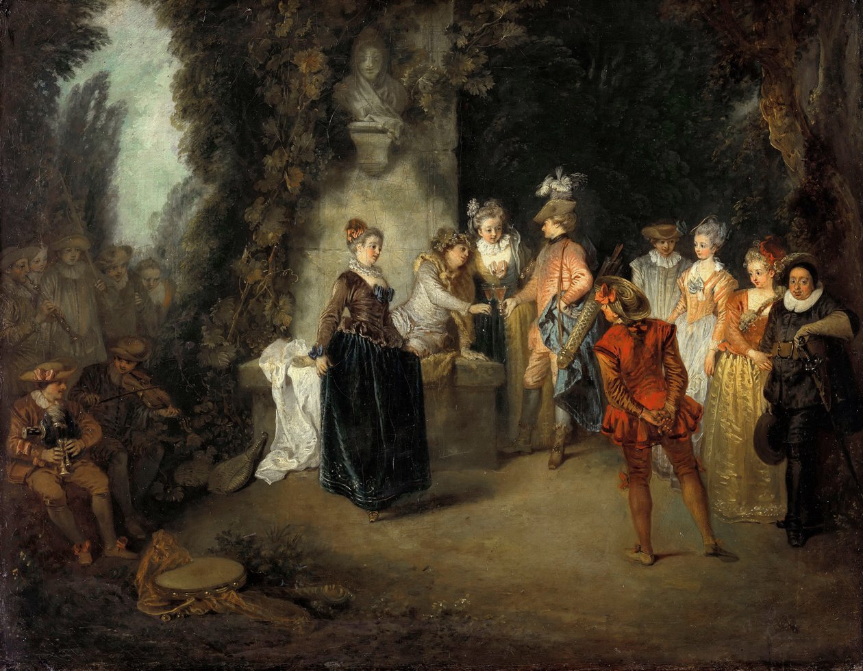 The French Comedy by Jean Antoine Watteau