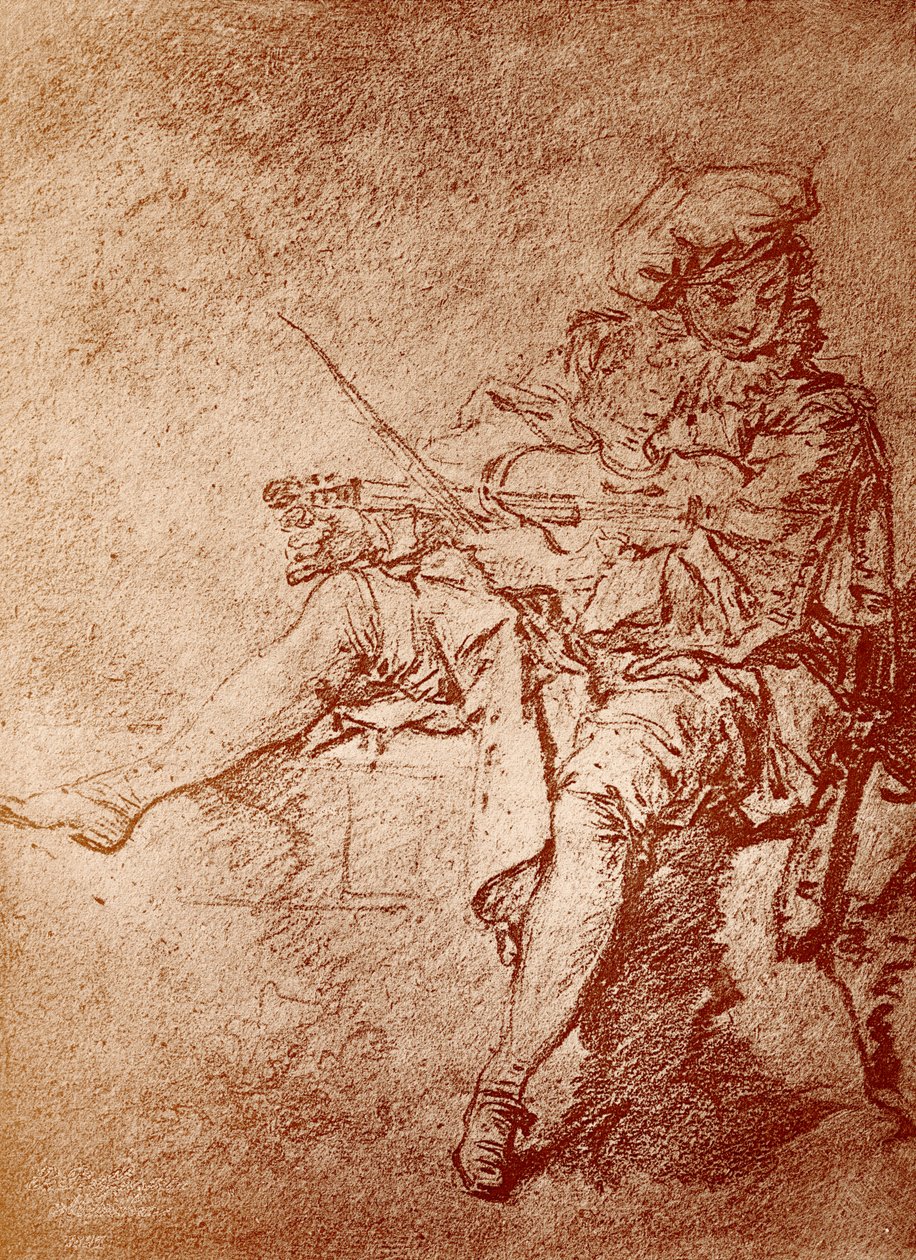 The Violinist by Jean Antoine Watteau