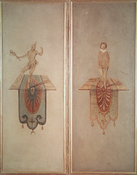 Pierrot and Fou by Jean Antoine Watteau