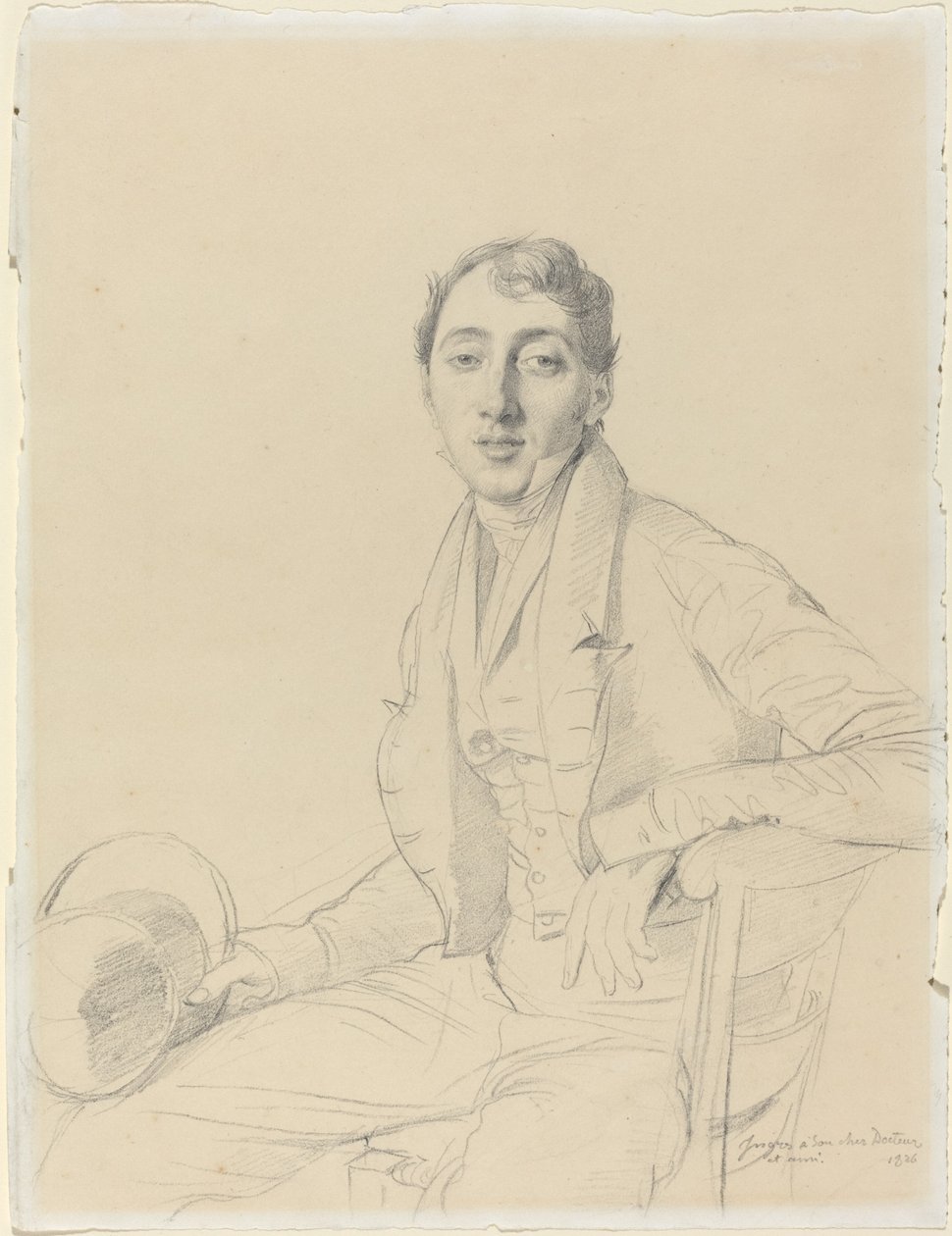 Dr. Louis Martinet by Jean Auguste Dominique Ingres