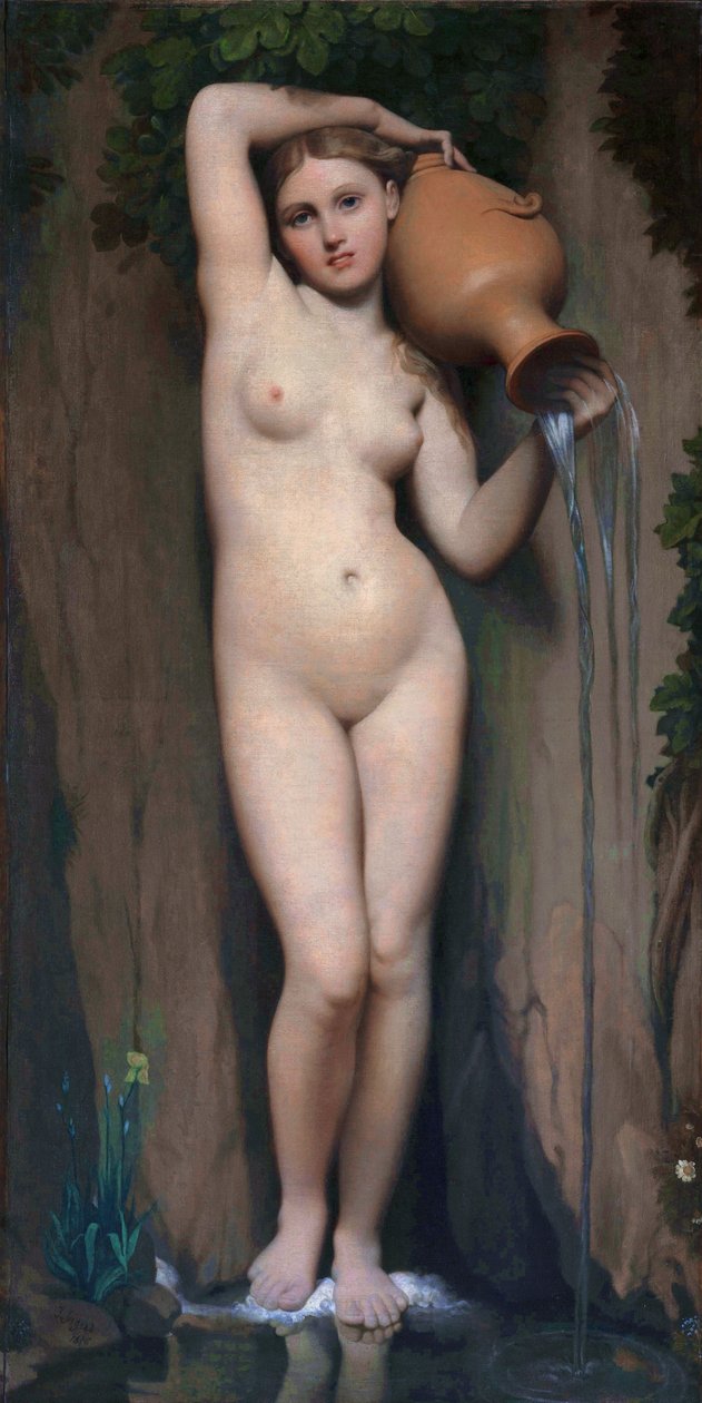 The Source by Jean Auguste Dominique Ingres
