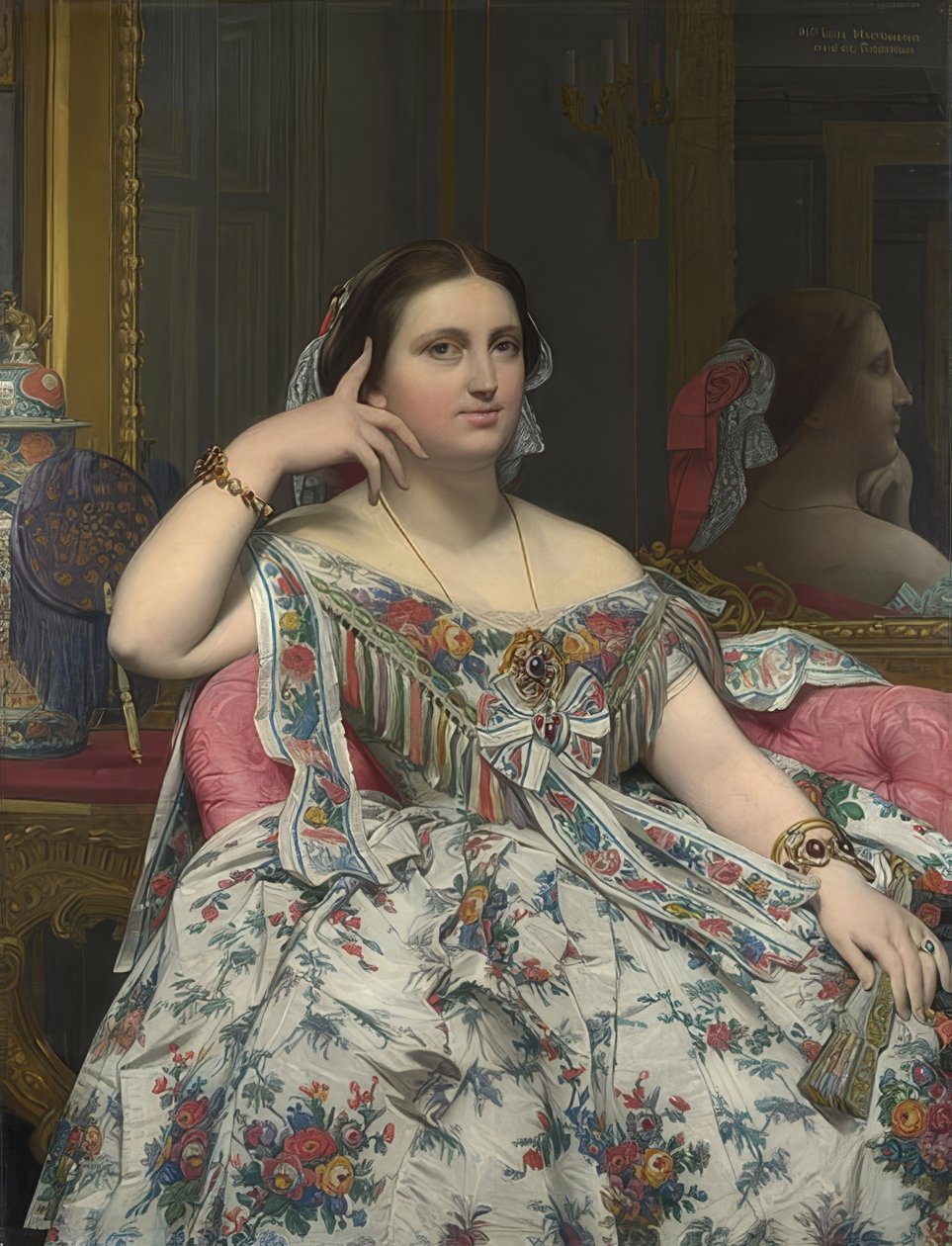 Madame Moitessier. 1856 by Jean Auguste Dominique Ingres