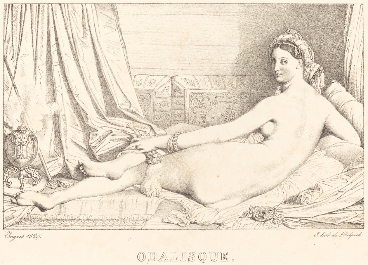 Odalisque by Jean Auguste Dominique Ingres