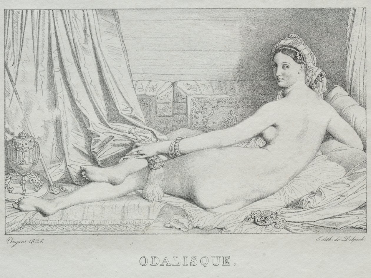 Odalisque by Jean Auguste Dominique Ingres
