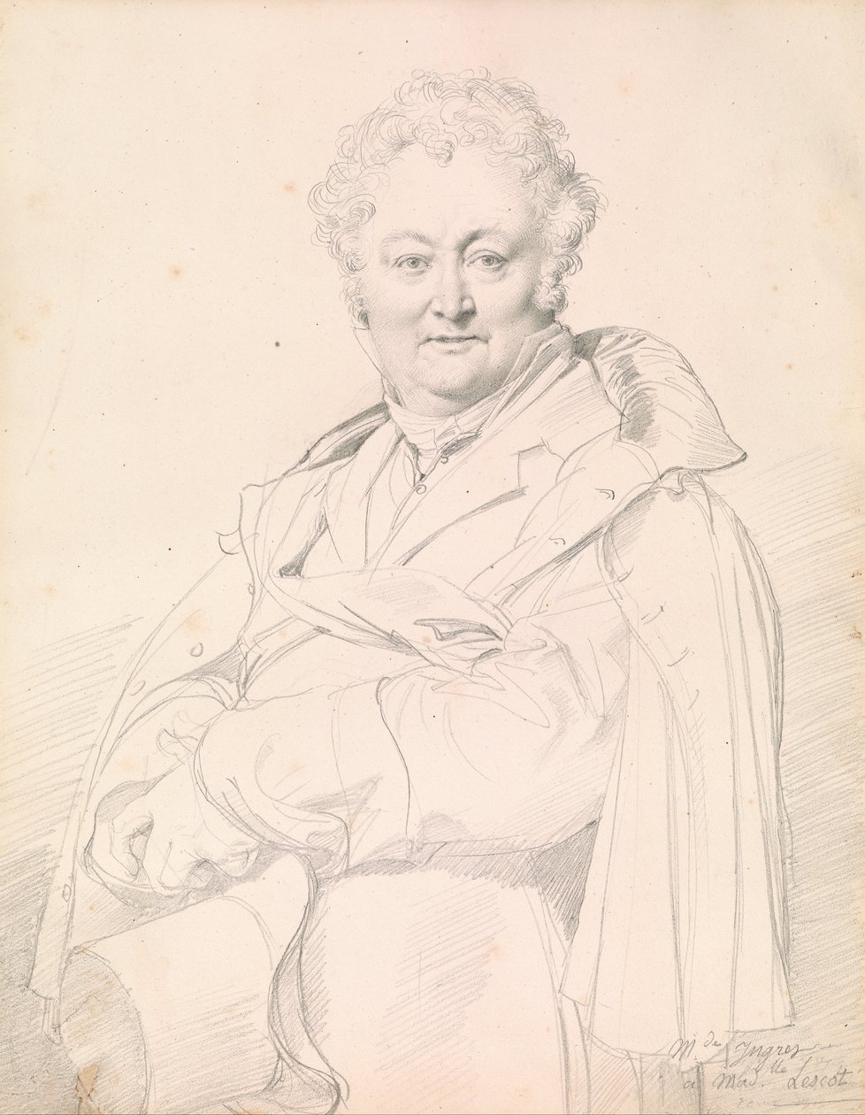 Portrait of Guillaume Guillon-Lethière by Jean Auguste Dominique Ingres