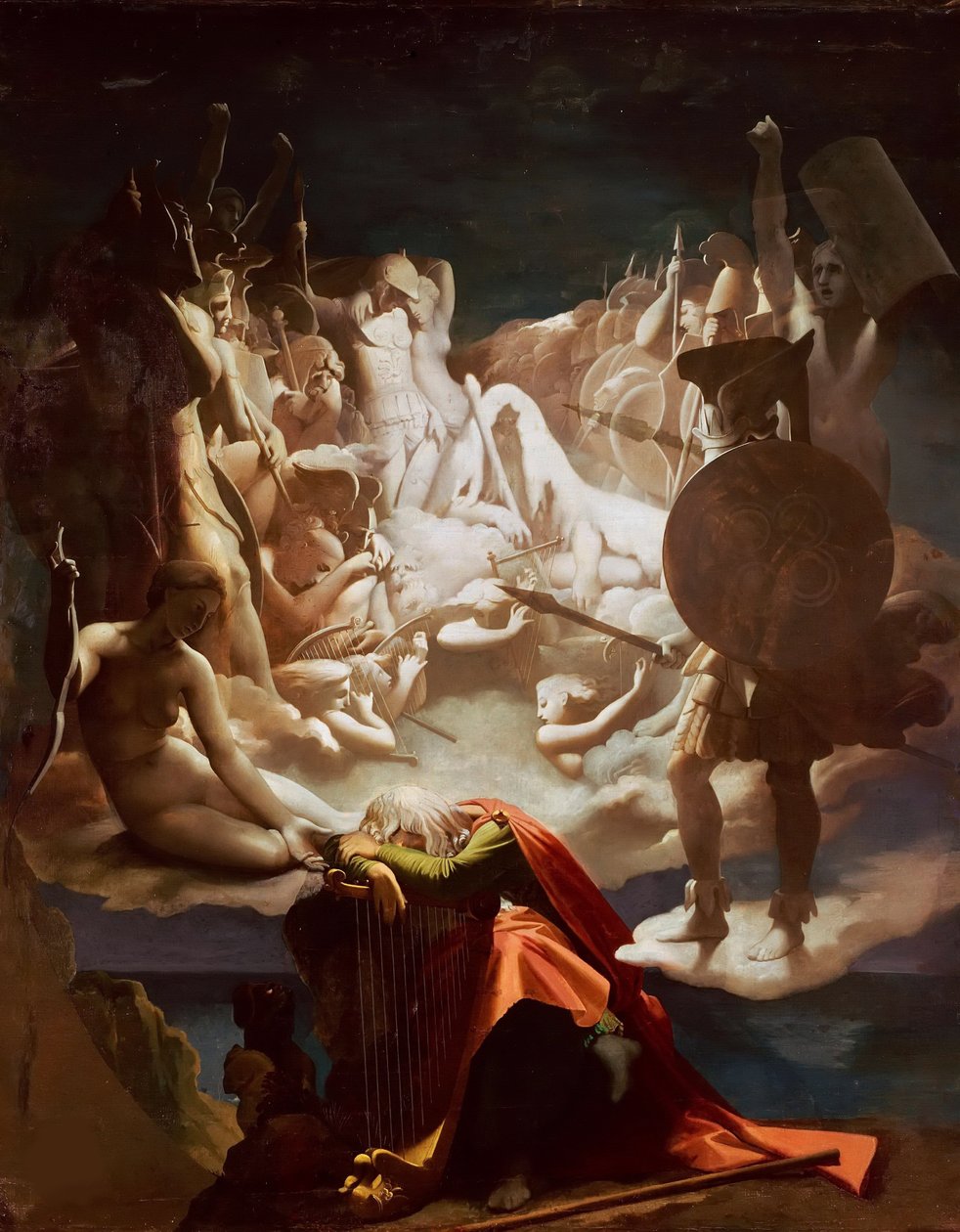 The Dream of Ossian by Jean Auguste Dominique Ingres