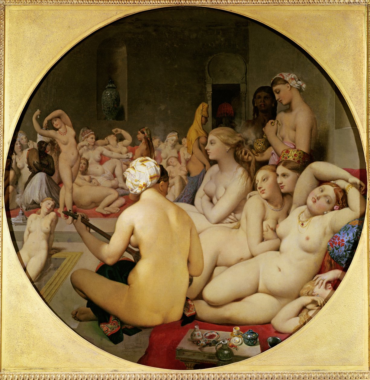 The Turkish Bath by Jean Auguste Dominique Ingres