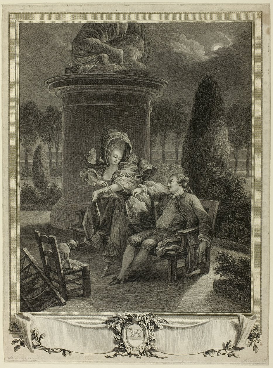 The Evening at the Tuileries by Jean Baptiste Blaise Simonet
