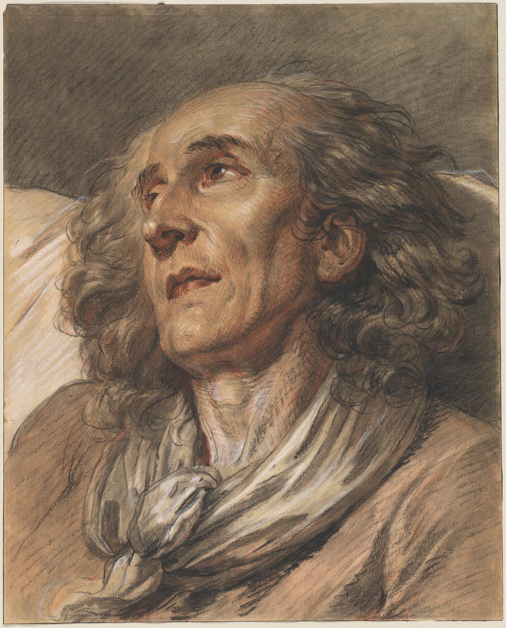 Bust of an Old Man by Jean Baptiste Greuze