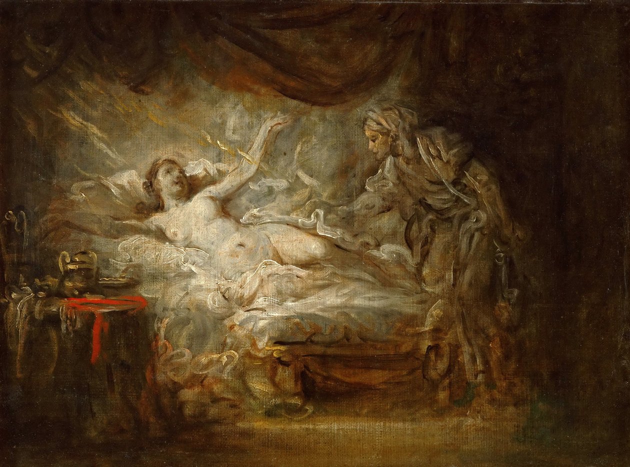 Jupiter and Aegina by Jean Baptiste Greuze