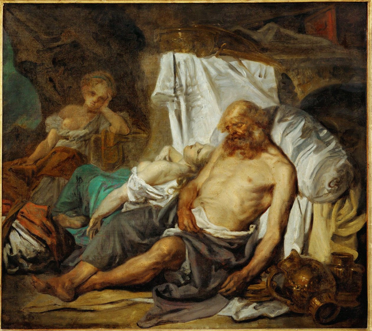 Lot and His Daughters by Jean Baptiste Greuze