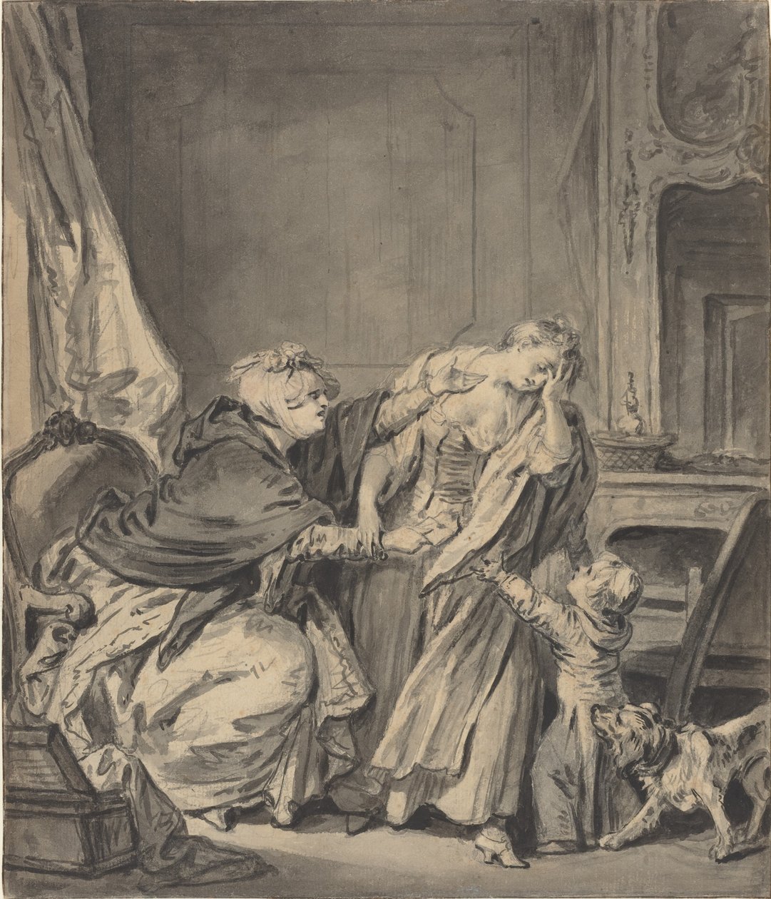 The Angry Mother by Jean Baptiste Greuze