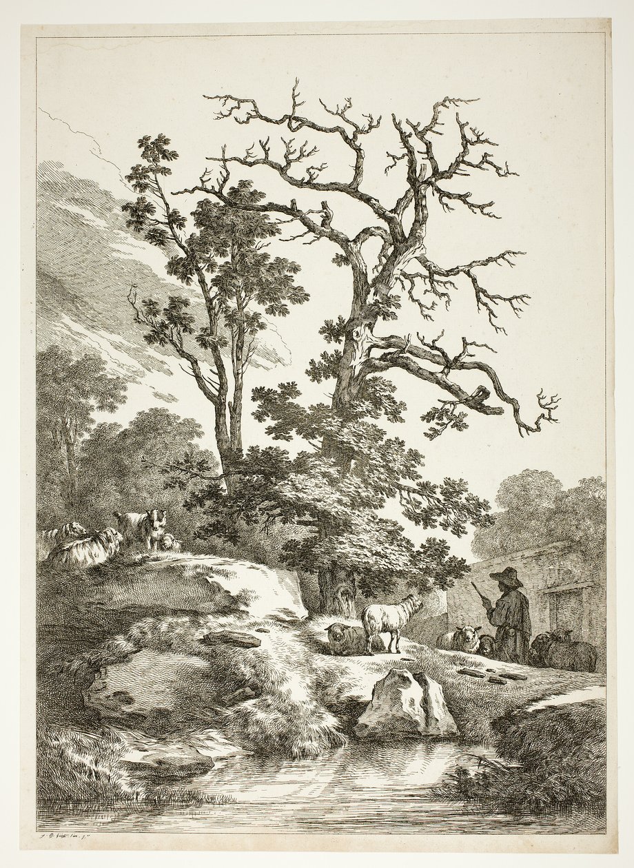 Bucolic Scene by Jean Baptiste Huet