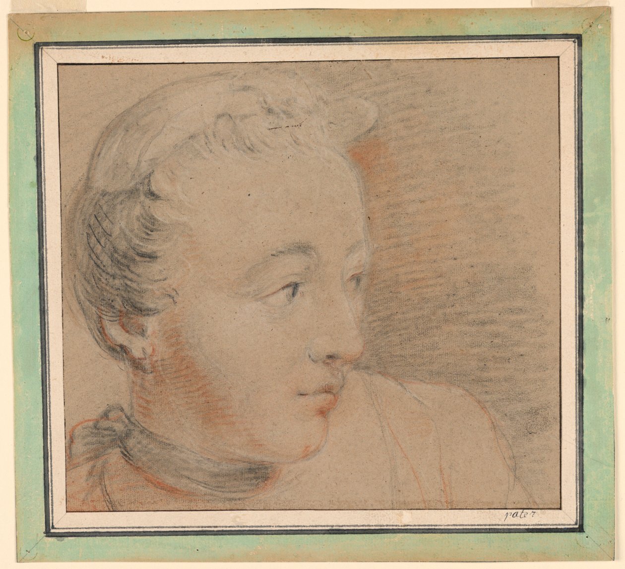 Portrait of a Woman by Jean Baptiste Joseph Pater