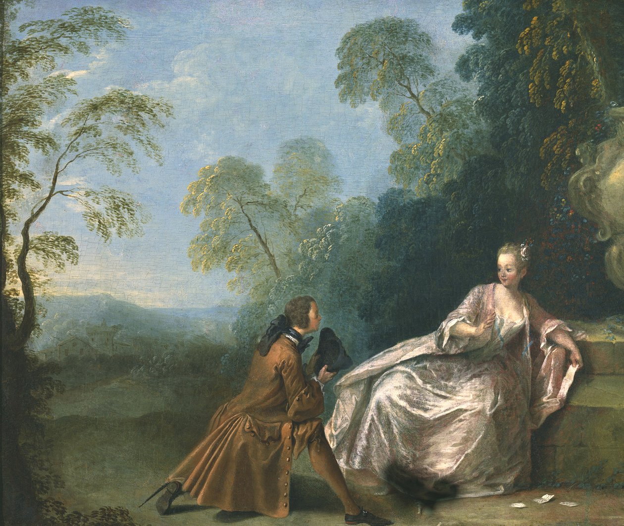 A Gallant Conversation by Jean Baptiste Joseph Pater