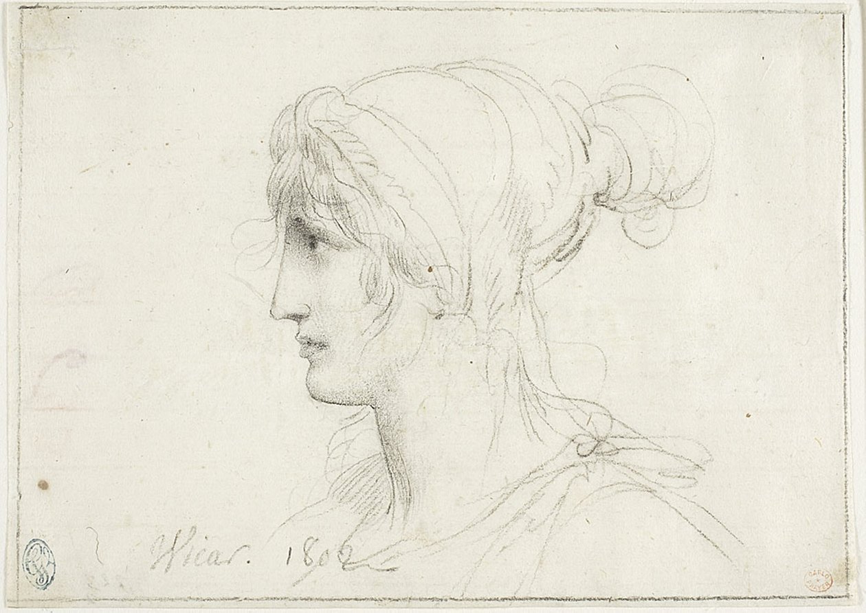 Profile of a Woman by Jean Baptiste Joseph Wicar