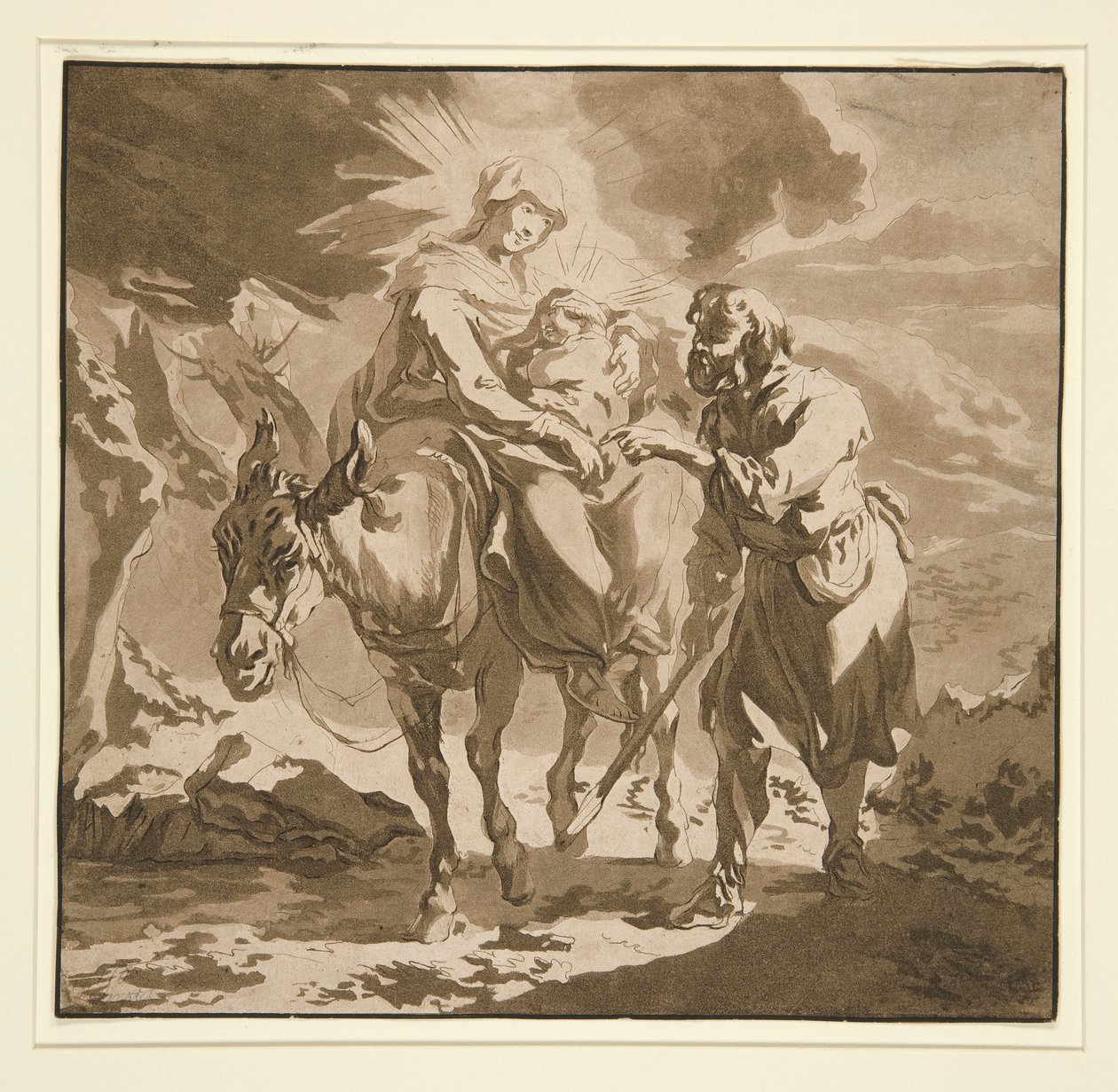 The Flight into Egypt by Jean Baptiste Le Prince