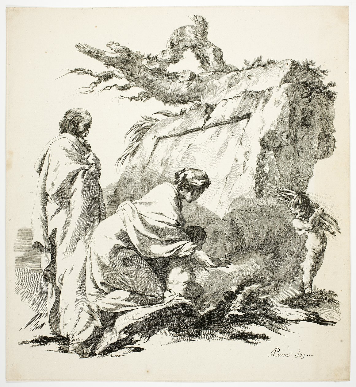 The Flight into Egypt by Jean Baptiste Marie Pierre