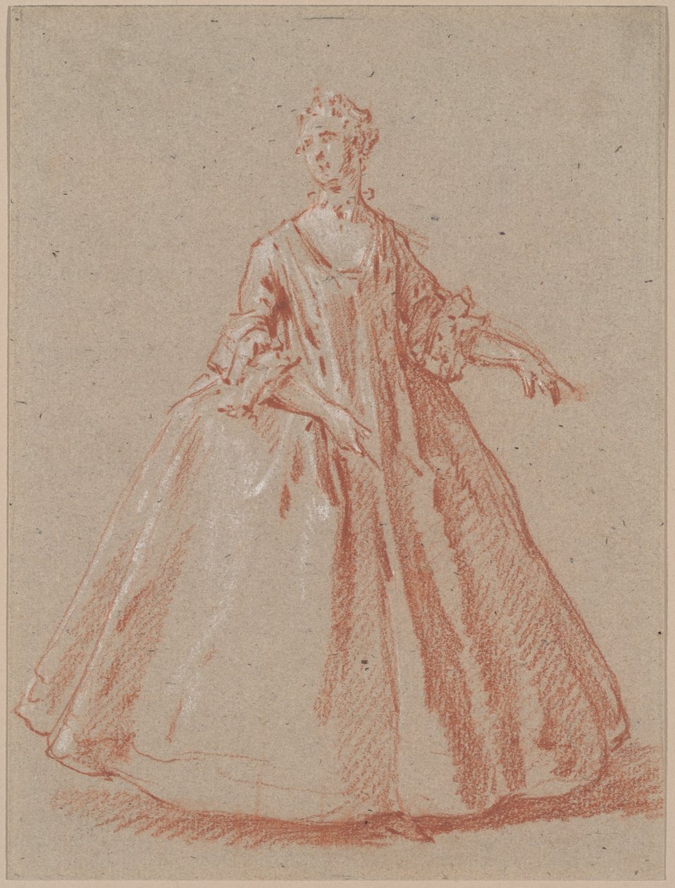 Standing Woman by Jean Baptiste Oudry