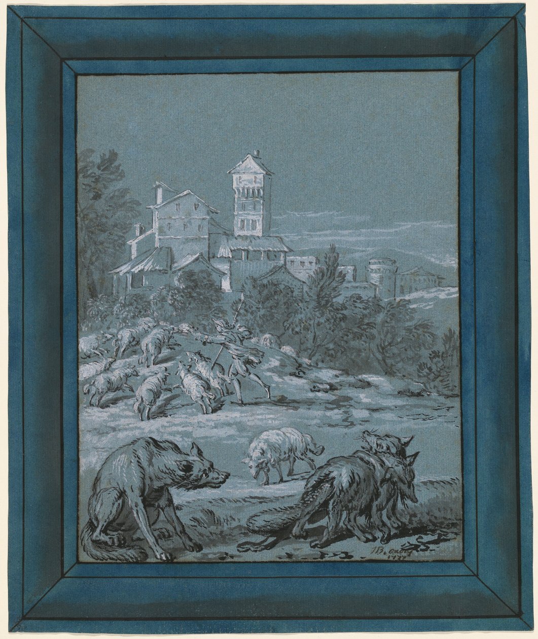 The Wolf and the Fox by Jean Baptiste Oudry