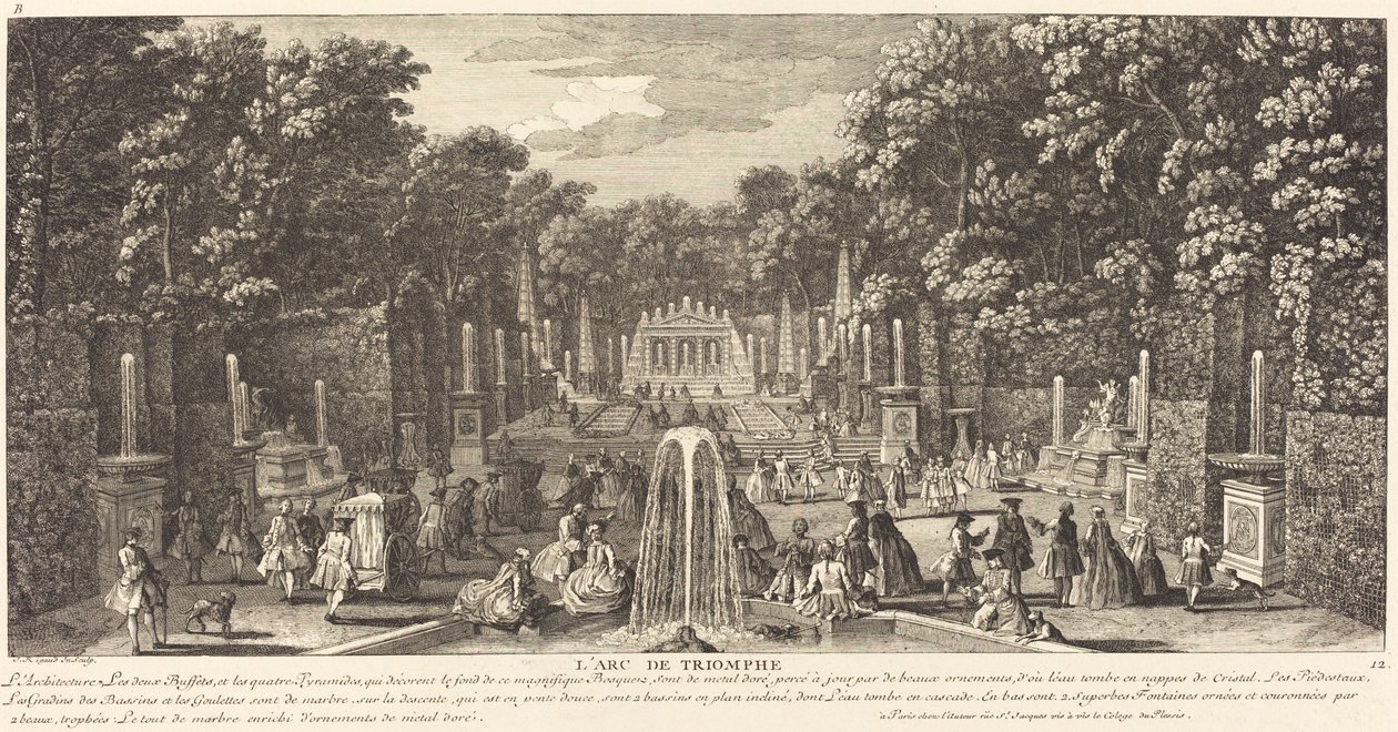 The Arc de Triomphe by Jean Baptiste Rigaud
