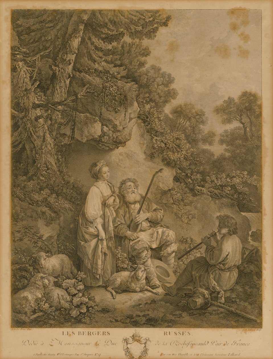 The Russian Shepherds by Jean Baptiste Tillard