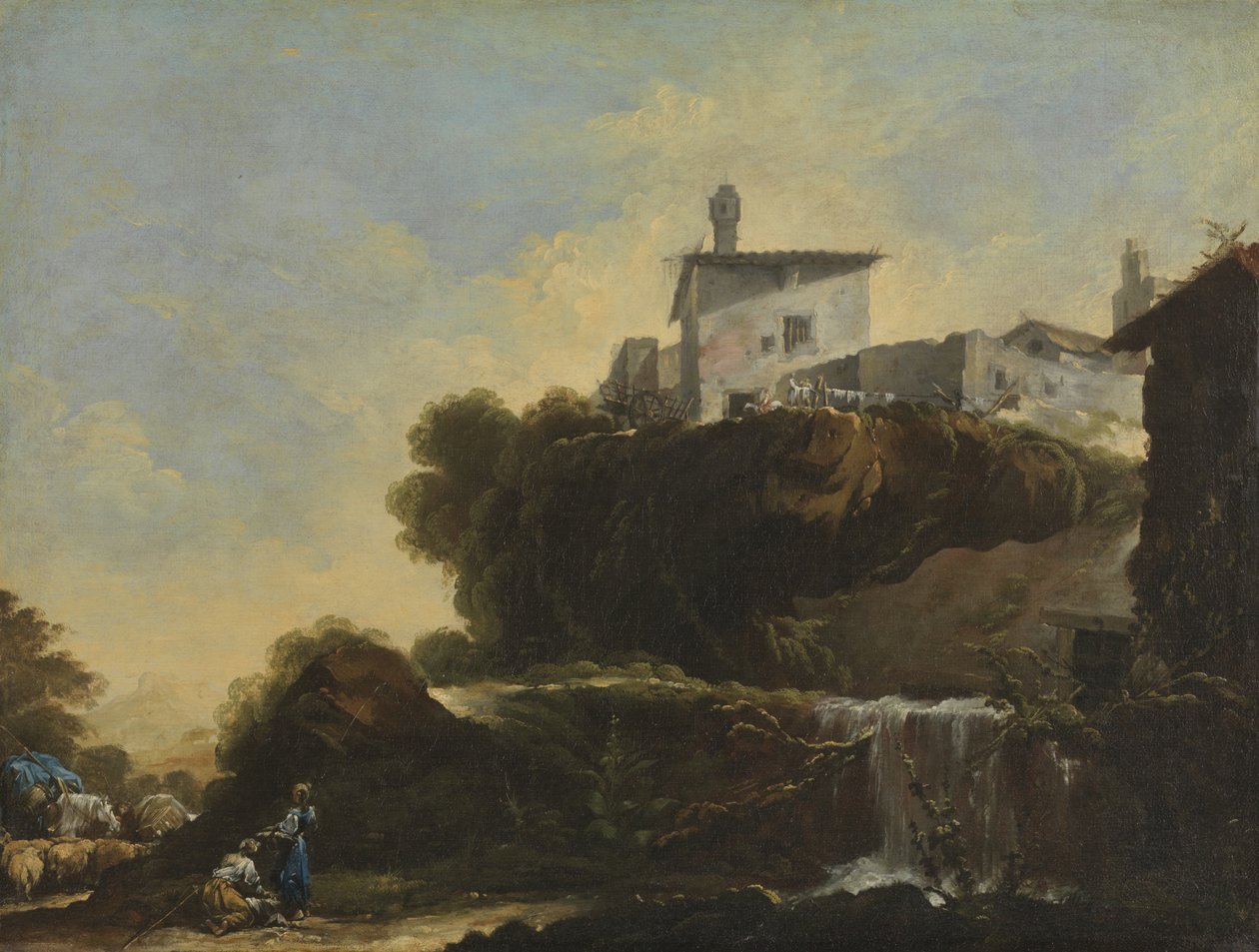 Italian Landscape by Jean Barbault