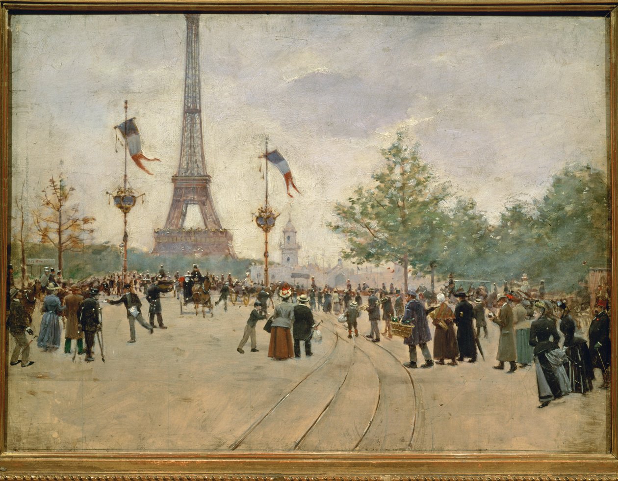 Entrance to the Universal Exhibition in Paris by Jean Beraud
