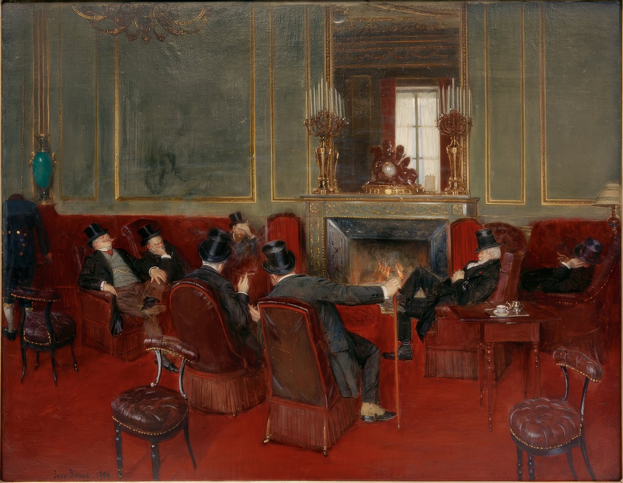 In the Club by Jean Beraud