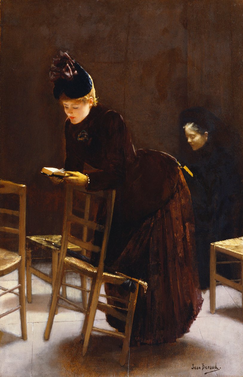 Woman at Prayer by Jean Beraud