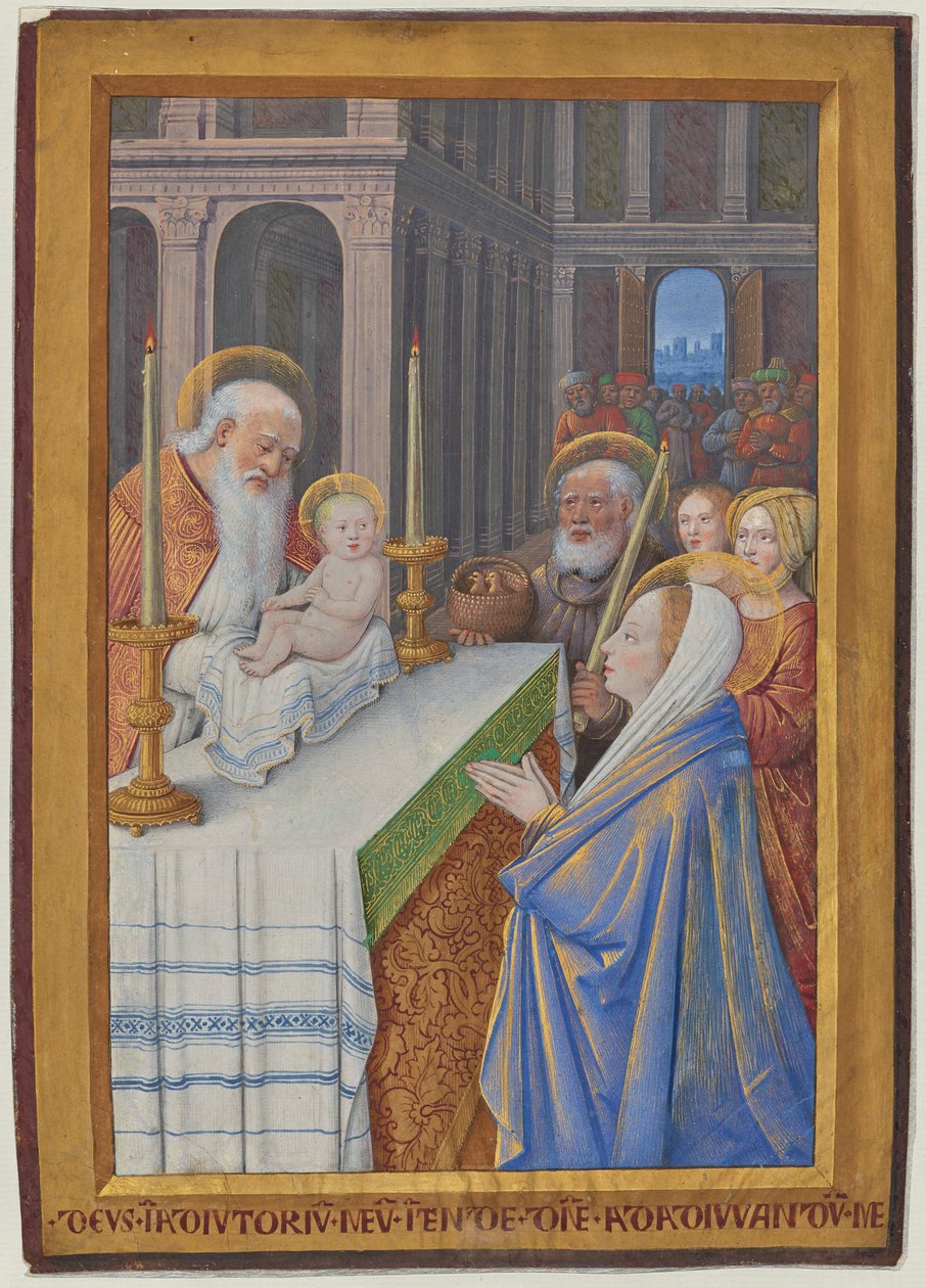 The Presentation in the Temple by Jean Bourdichon