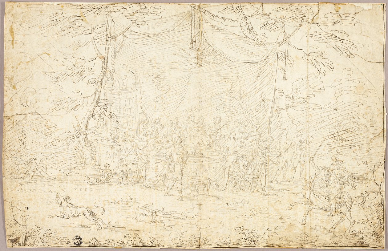 Literary Subject: Banquet Scene by Jean Cotelle the younger