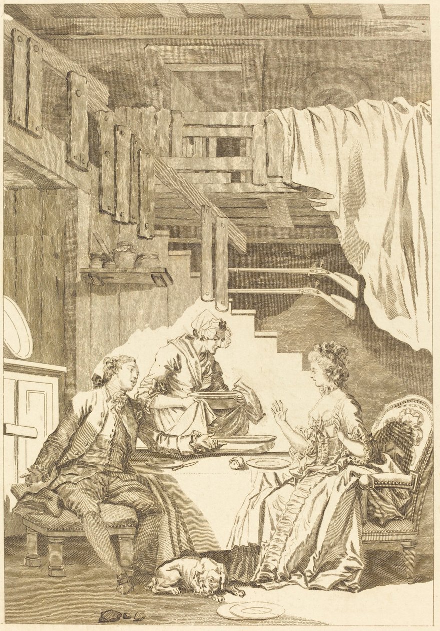 The Falcon by Jean Dambrun and Jean Baptiste Tilliard after Jean Honoré Fragonard