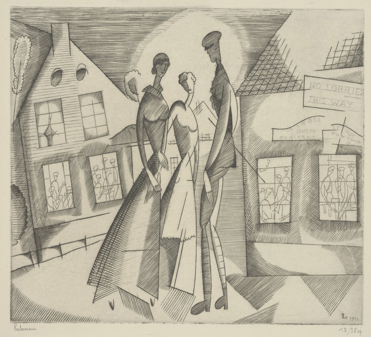 Evening in the Village by Jean Emile Laboureur