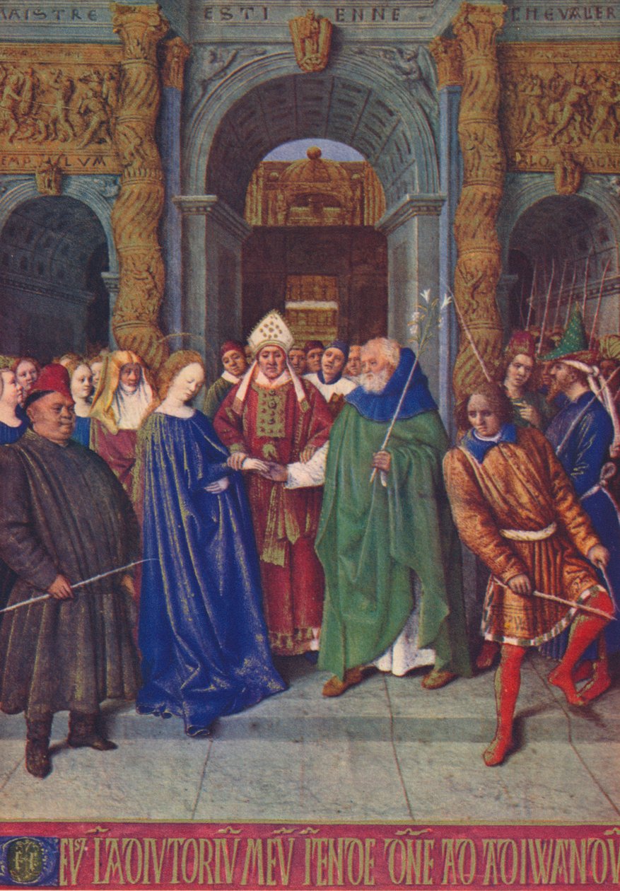 The Marriage of the Virgin by Jean Fouquet