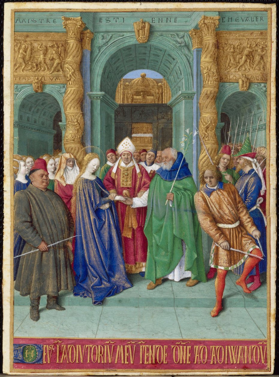 Miniature from the Hours of Étienne Chevalier by Jean Fouquet