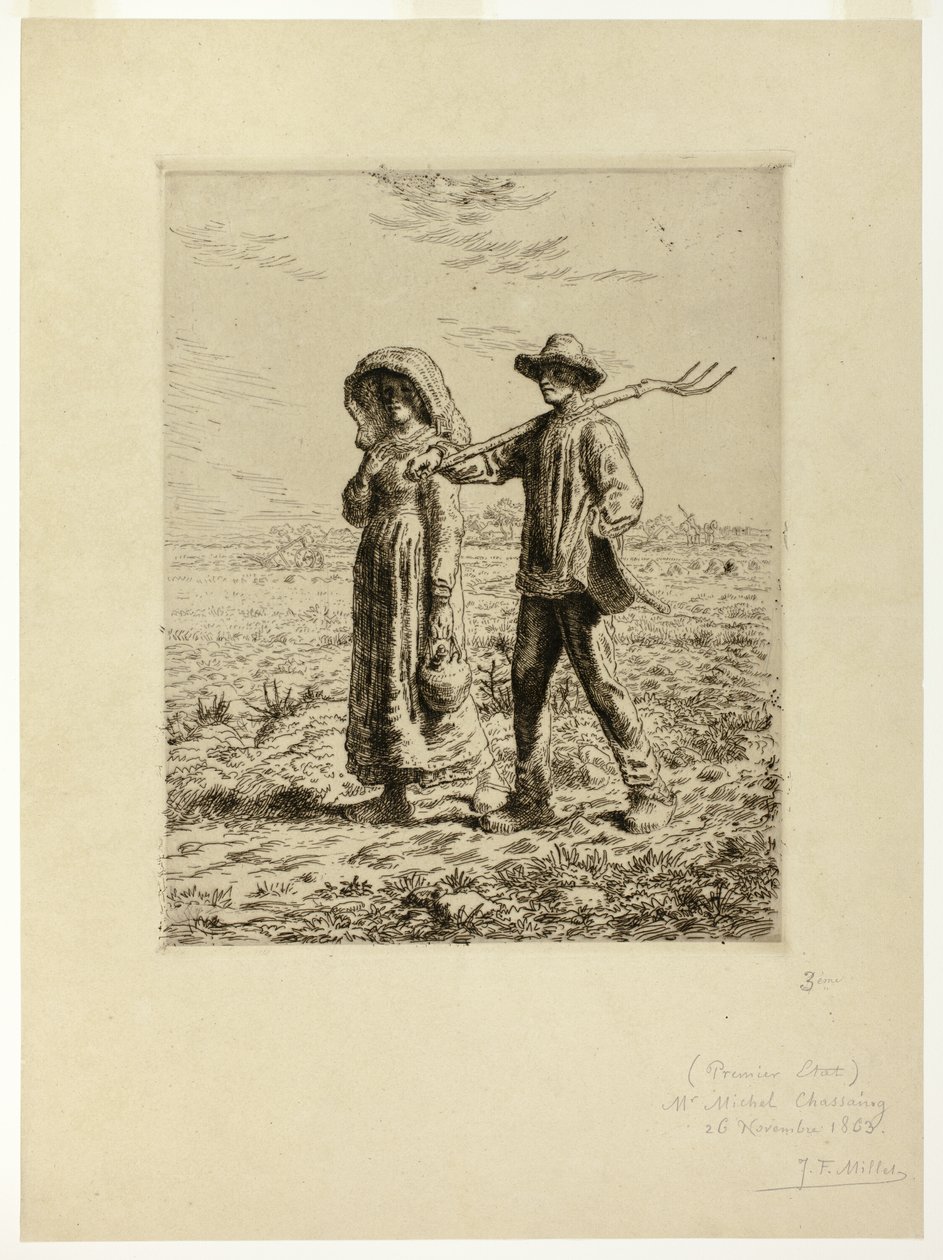 Peasants Going to Work by Jean Francois Millet