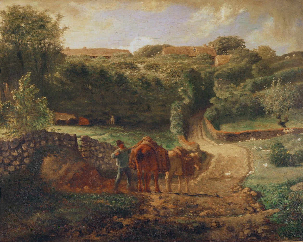 The Cousin Hamlet at Greville, c.1865-73 by Jean Francois Millet