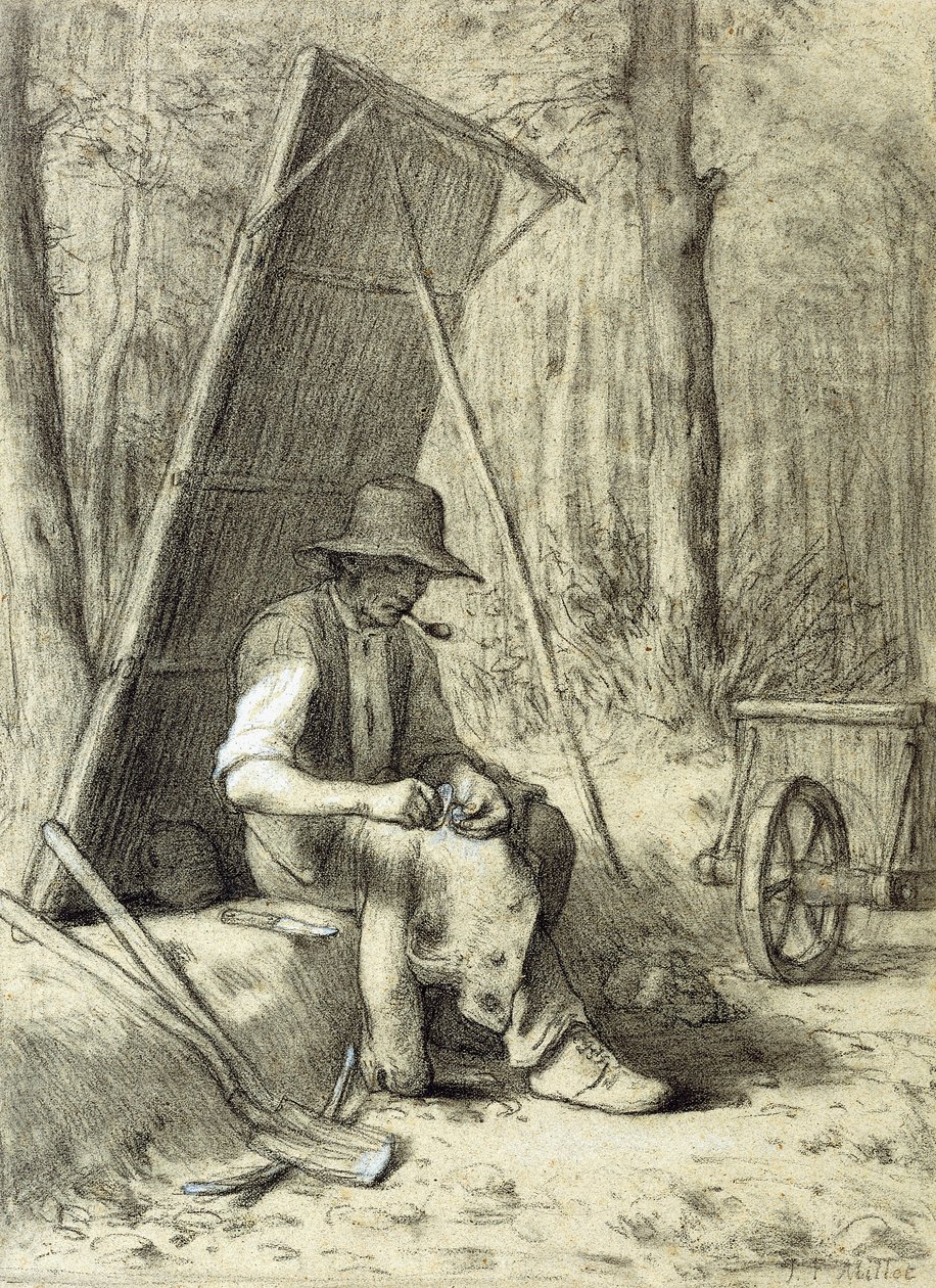 The Road Mender by Jean Francois Millet
