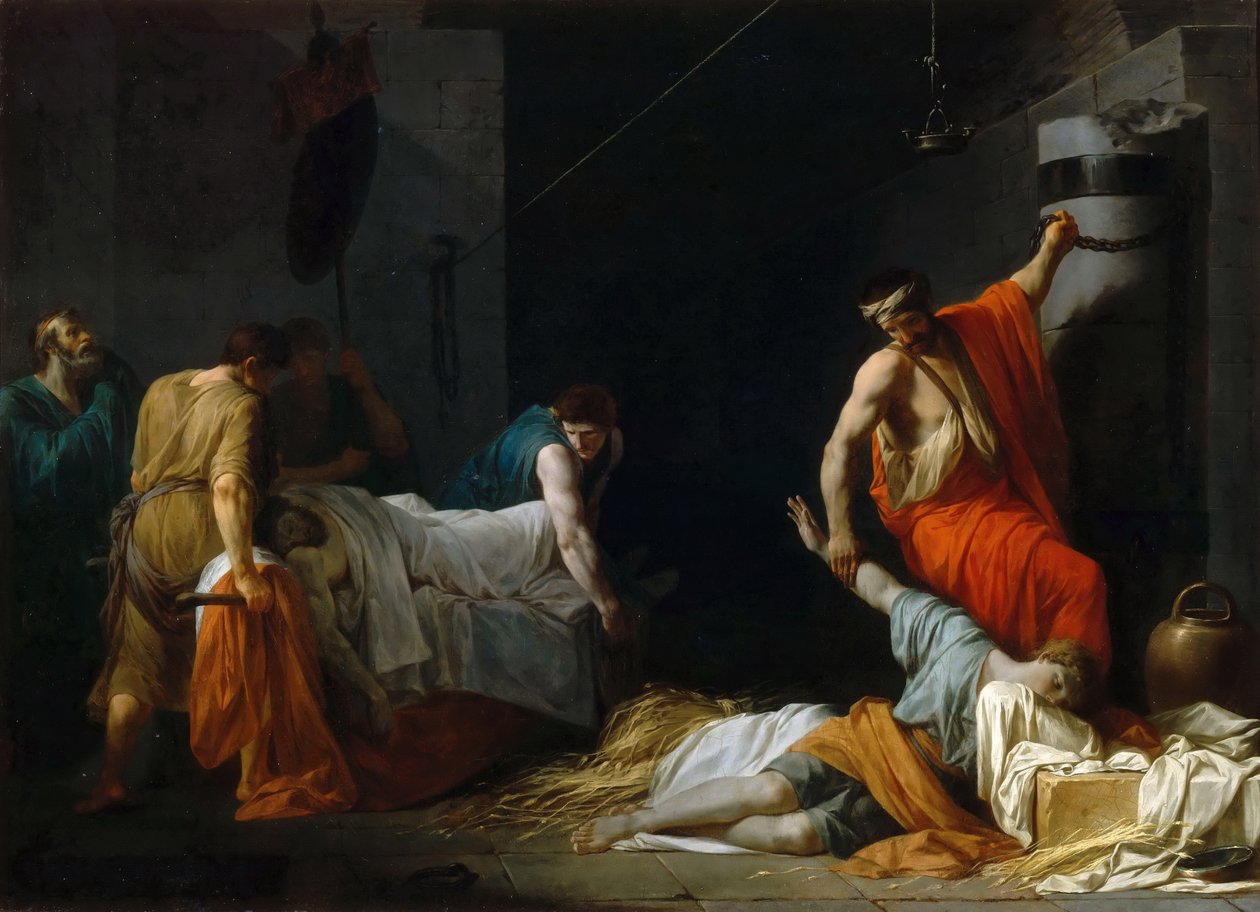 The Funeral of Miltiades by Jean François Pierre Peyron
