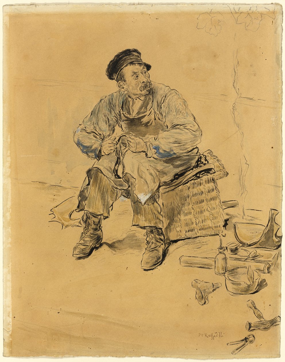 A Cobbler by Jean Francois Rafaelli