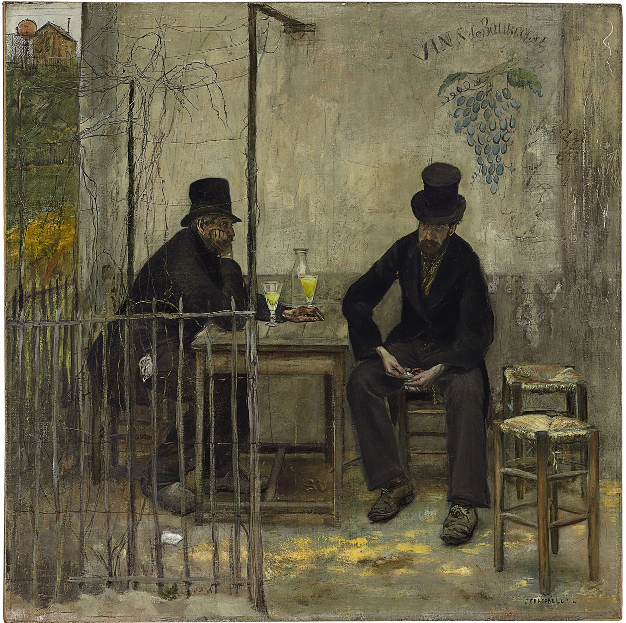 The Absinthe Drinkers by Jean Francois Raffaelli