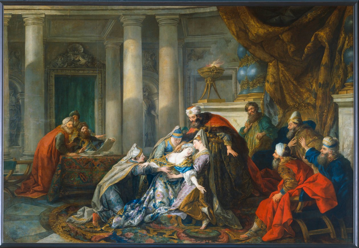 The Fainting of Esther by Jean François de Troy