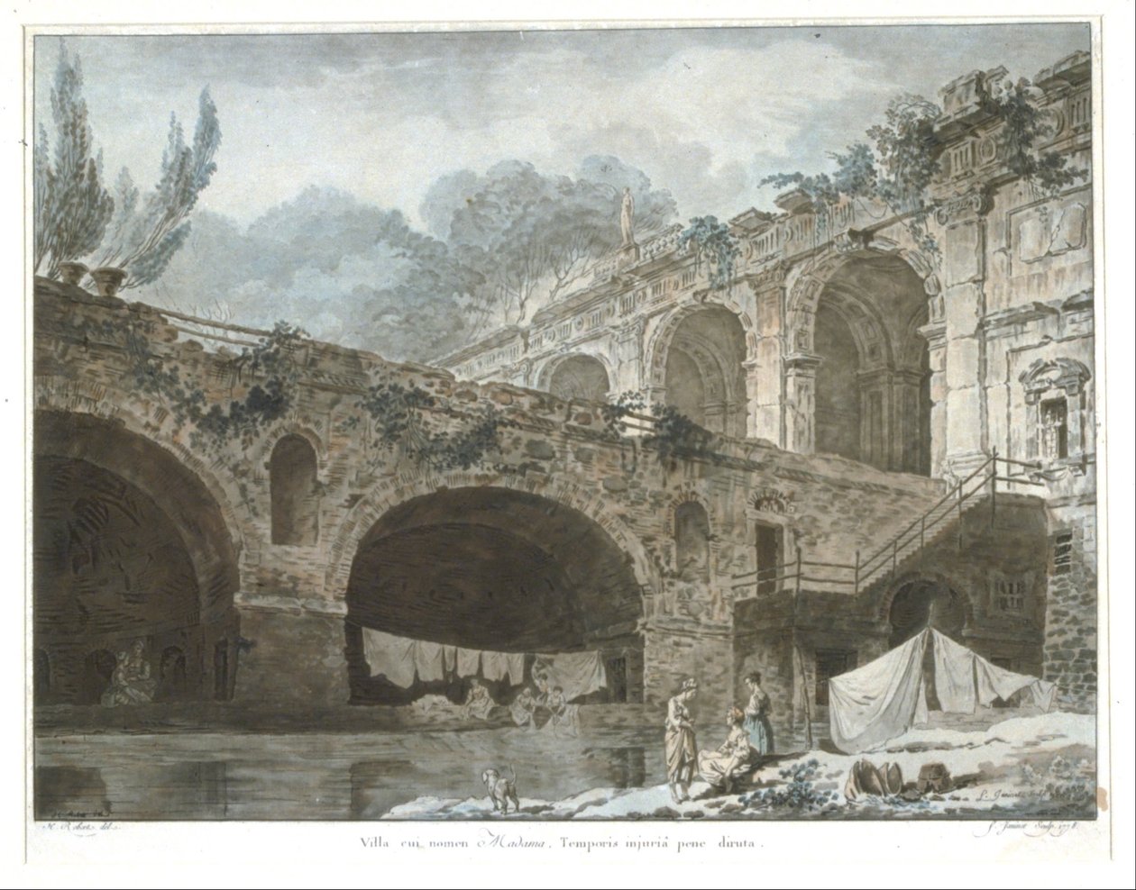 Villa Madama by Jean Francois Janinet