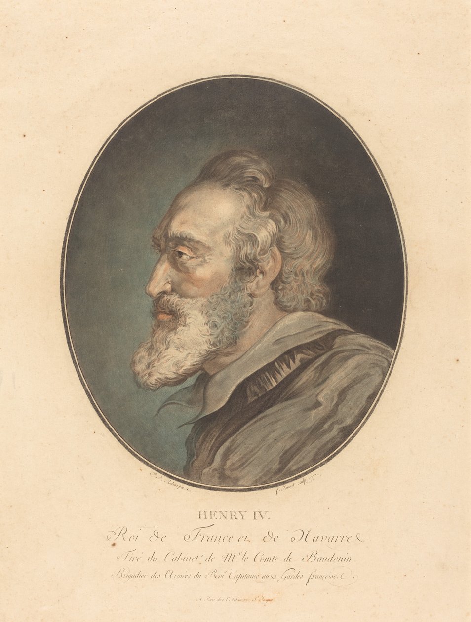 Henry IV by Jean François Janinet after Sir Peter Paul Rubens