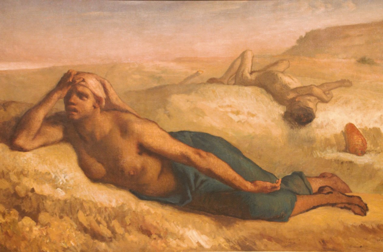 Hagar and Ishmael by Jean Francois Millet