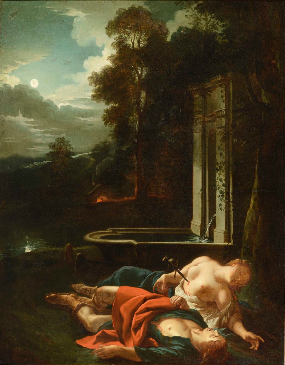 Pyramus and Thisbe by Jean François de Troy