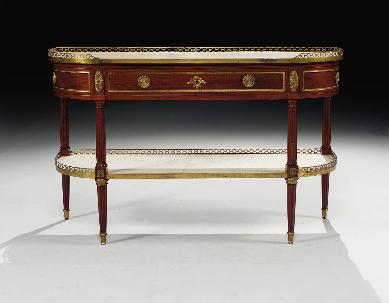 Louis XVI console desserte by Jean Frederic Birckel