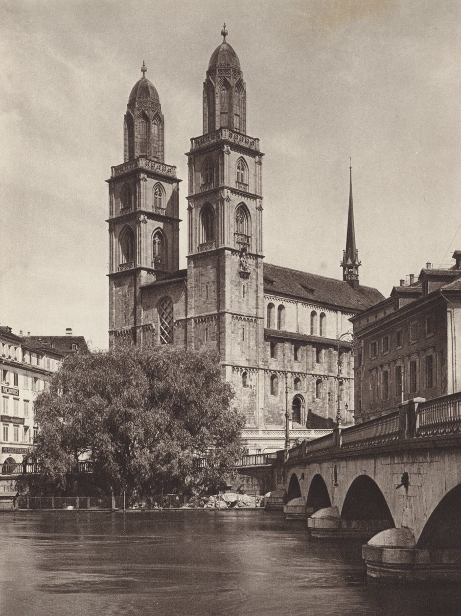 Switzerland: Zurich, the Cathedral by Jean Gaberell